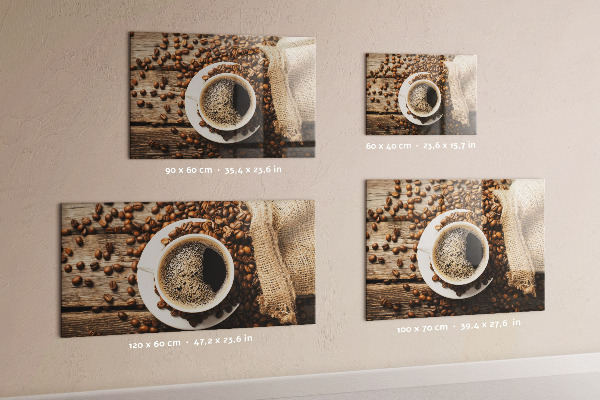 Magnetic board a bag of coffee