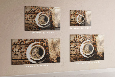 Magnetic board a bag of coffee