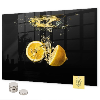 Magnetic wall board lemons design
