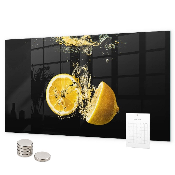 Magnetic wall board lemons design