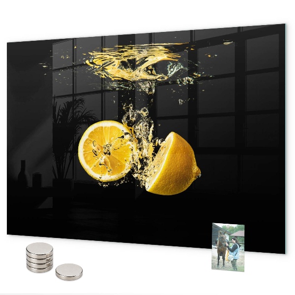 Magnetic wall board lemons design