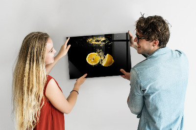 Magnetic wall board lemons design