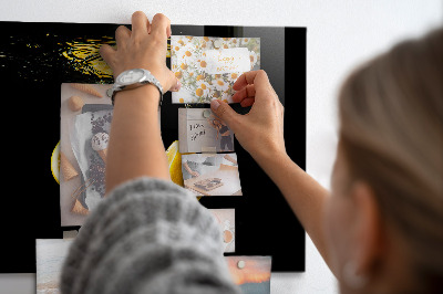 Magnetic wall board lemons design