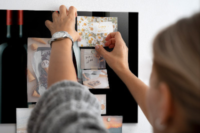 Wine bottle magnetic board