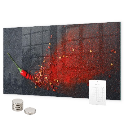 Magnetic board red spice finish