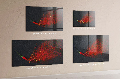 Magnetic board red spice finish