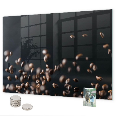 Coffee beans magnetic board for wall
