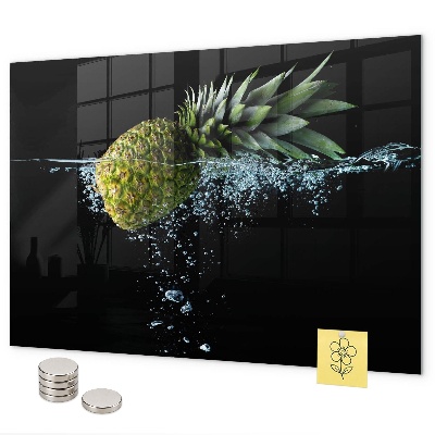 Magnetic wall board pineapple design