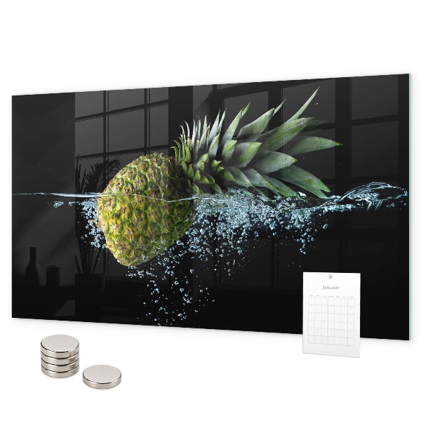 Magnetic wall board pineapple design