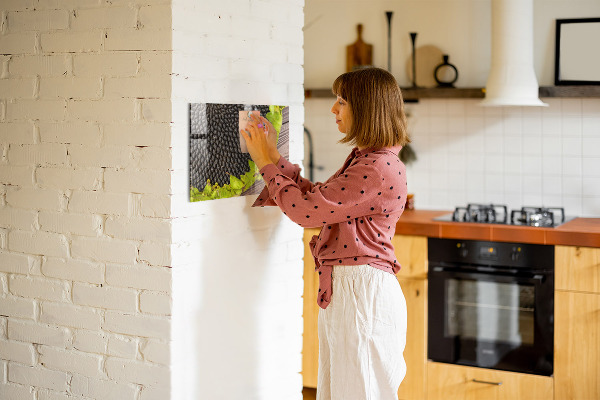 Magnetic board for wall sunflower motif