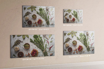 Magnetic spice board for kitchen organization
