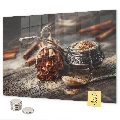 Magnetic board for wall cinnamon color