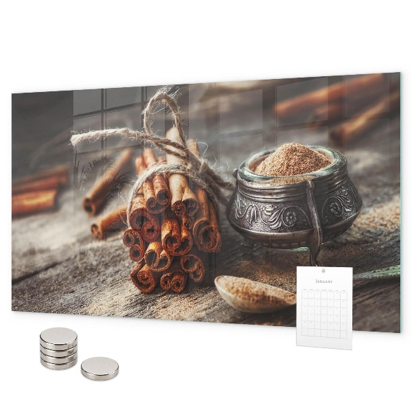 Magnetic board for wall cinnamon color