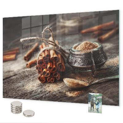 Magnetic board for wall cinnamon color
