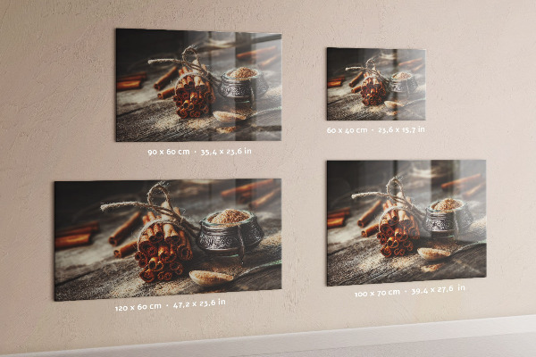 Magnetic board for wall cinnamon color