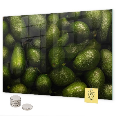 Magnetic board for wall avocado themed