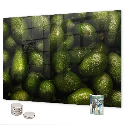 Magnetic board for wall avocado themed