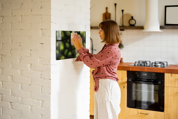 Magnetic board for wall avocado themed