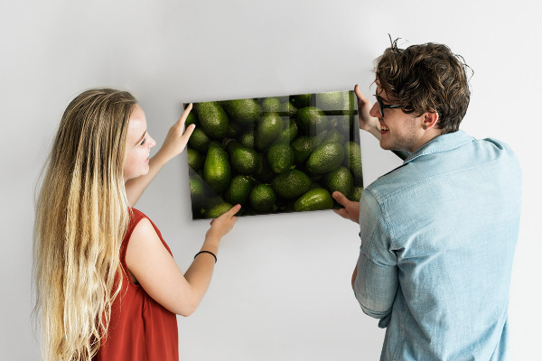 Magnetic board for wall avocado themed