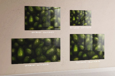 Magnetic board for wall avocado themed