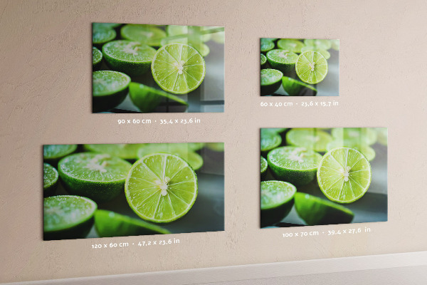 Magnetic board for wall lime slices design