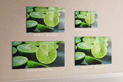 Magnetic board for wall lime slices design