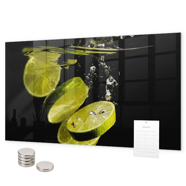 Magnetic board for wall limes