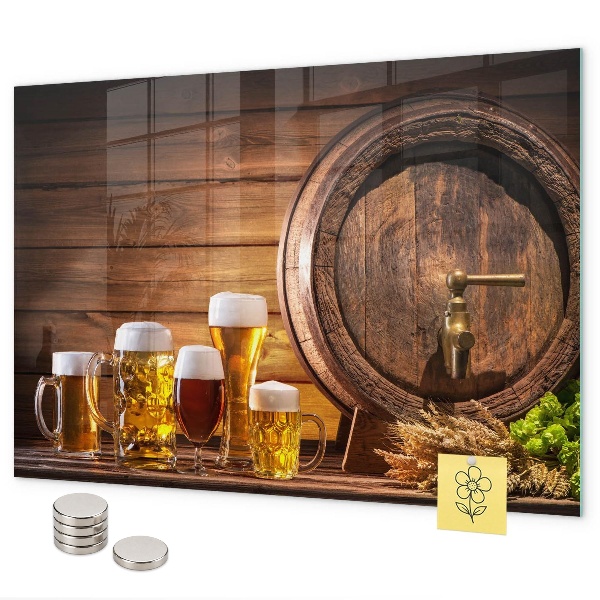 Magnetic board a barrel of beer