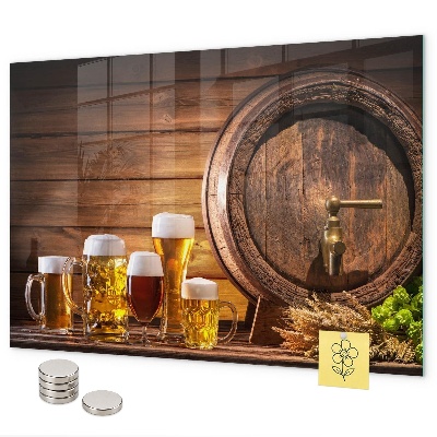 Magnetic board a barrel of beer