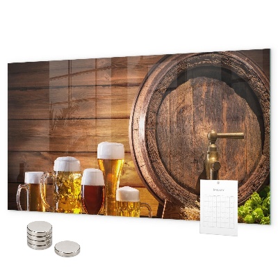 Magnetic board a barrel of beer