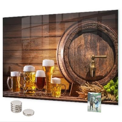Magnetic board a barrel of beer