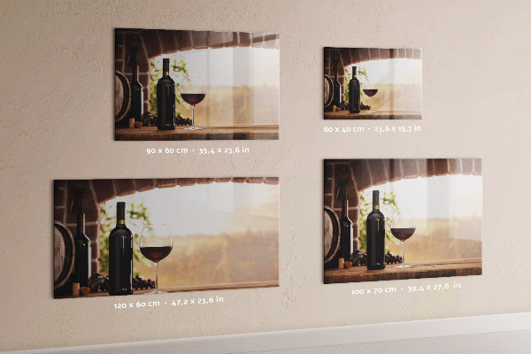 Magnetic board for bottles of wine