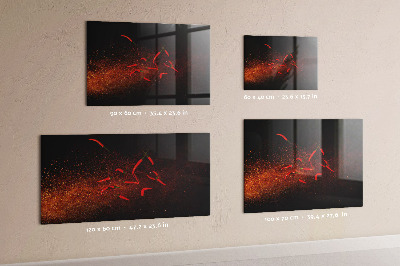 Magnetic board for wall chili peppers design