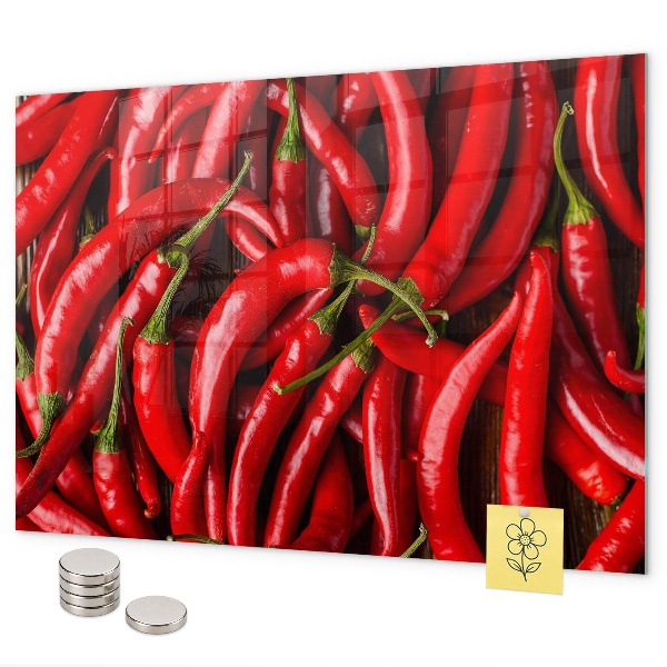 Hot peppers magnetic board