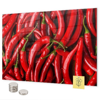Hot peppers magnetic board