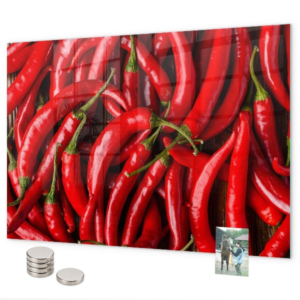 Hot peppers magnetic board