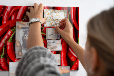 Hot peppers magnetic board