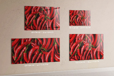 Hot peppers magnetic board