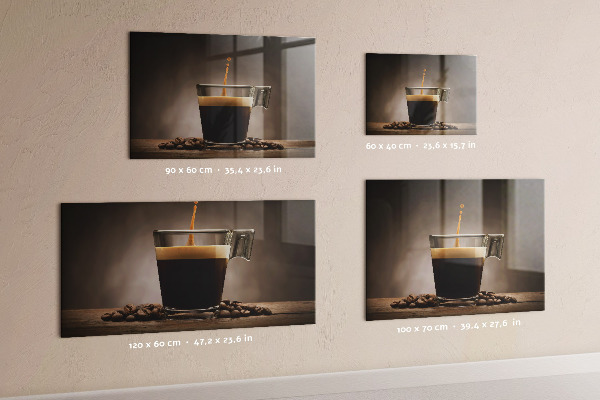 Magnetic board a cup of coffee design
