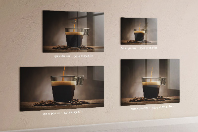 Magnetic board a cup of coffee design