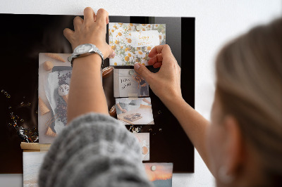 Magnetic board hot coffee design