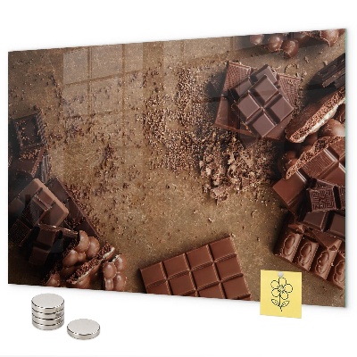 Magnetic board chocolate bar design