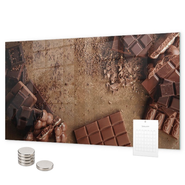 Magnetic board chocolate bar design