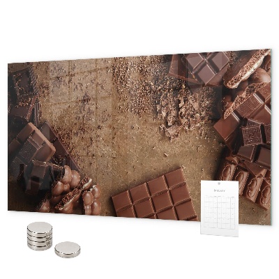 Magnetic board chocolate bar design