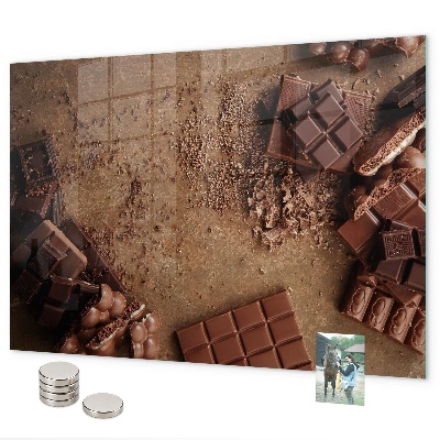 Magnetic board chocolate bar design