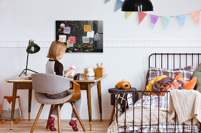 Magnetic board for spices on the counter