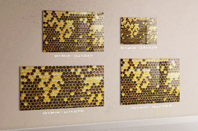 Magnetic wall board honeycomb design