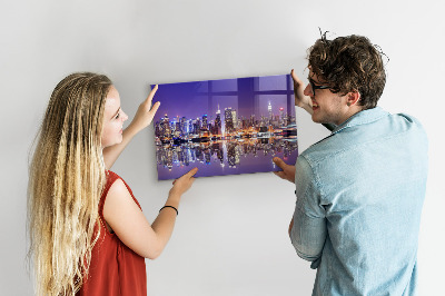 Magnetic board New York at night