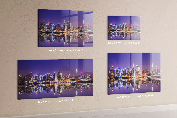 Magnetic board New York at night