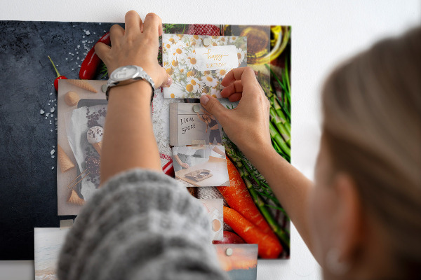 Magnetic board for wall vegetables design
